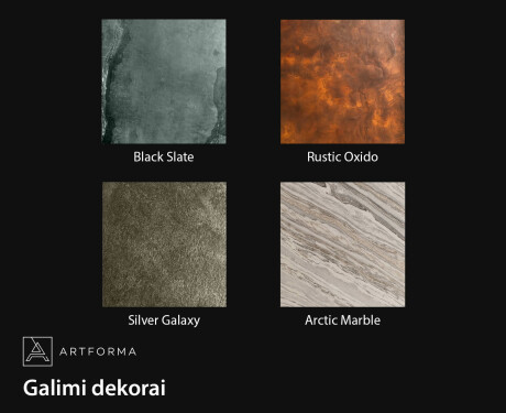 Apvalus veidrodis su akmeniniu rėmu L294 #2
