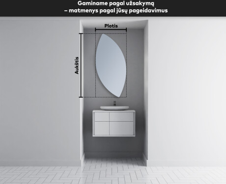 Dekoratyvinis veidrodis su led apsvietimu L221 #3