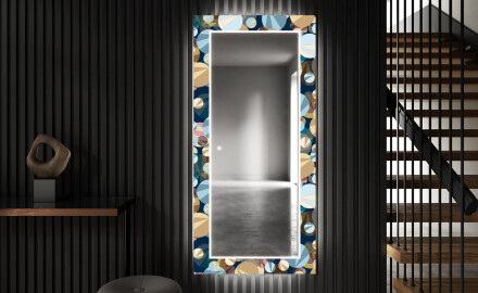 Dekoratyvinis veidrodis su LED apšvietimu prieškambariui - ball
