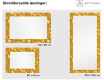 Dekoratyvinis veidrodis su LED apšvietimu prieškambariui - gold triangles #6
