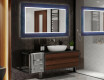 Apšviečiamas dekoratyvinis veidrodis voniai - blue drawing #2