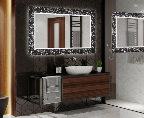 Apšviečiamas dekoratyvinis veidrodis voniai - dotts #2