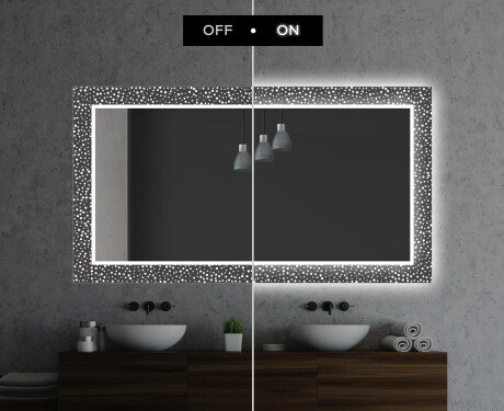 Apšviečiamas dekoratyvinis veidrodis voniai - dotts #7