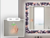 Apšviečiamas dekoratyvinis veidrodis voniai - elegant flowers #5