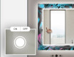 Apšviečiamas dekoratyvinis veidrodis voniai - fluo tropic #4
