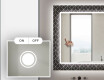 Apšviečiamas dekoratyvinis veidrodis voniai - golden lines #4