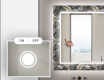 Apšviečiamas dekoratyvinis veidrodis voniai - goldy palm #4