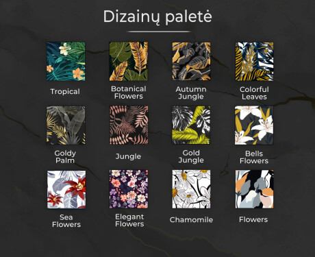 Apšviečiamas dekoratyvinis veidrodis voniai - goldy palm #8
