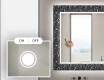 Apšviečiamas dekoratyvinis veidrodis voniai - gothic #4