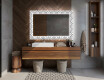 Apšviečiamas dekoratyvinis veidrodis voniai - industrial #12