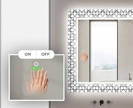 Apšviečiamas dekoratyvinis veidrodis voniai - industrial #5