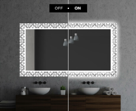 Apšviečiamas dekoratyvinis veidrodis voniai - industrial #7