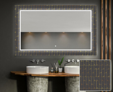 Apšviečiamas dekoratyvinis veidrodis voniai - microcircuit #1