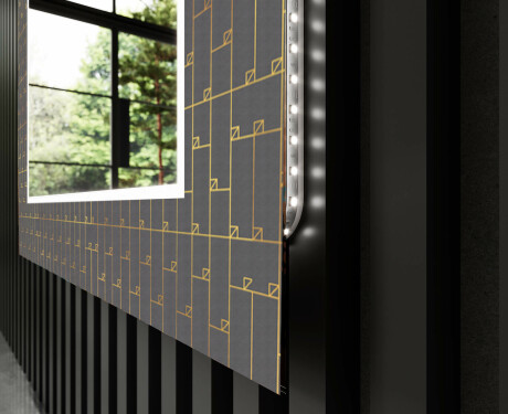 Apšviečiamas dekoratyvinis veidrodis voniai - microcircuit #11
