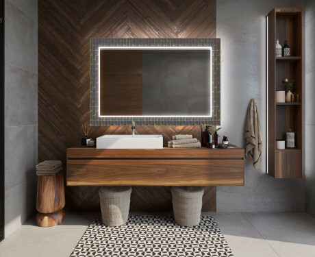 Apšviečiamas dekoratyvinis veidrodis voniai - microcircuit #12