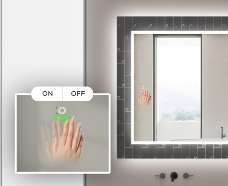 Apšviečiamas dekoratyvinis veidrodis voniai - microcircuit #5