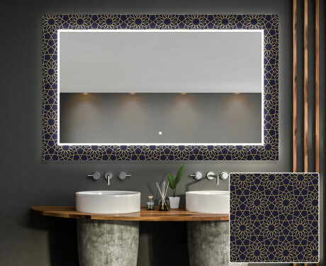 Apšviečiamas dekoratyvinis veidrodis voniai - ornament #1