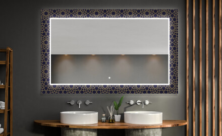 Apšviečiamas dekoratyvinis veidrodis voniai - ornament
