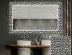 Apšviečiamas dekoratyvinis veidrodis voniai - triangless #1