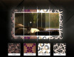 Dekoratyvinis veidrodis su LED apšvietimu valgomajam - abstract geometric #6