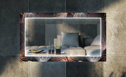 Dekoratyvinis veidrodis su LED apšvietimu valgomajam - dandelion