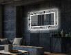 Dekoratyvinis veidrodis su LED apšvietimu valgomajam - black and white jungle #2