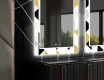 Dekoratyvinis veidrodis su LED apšvietimu valgomajam - geometric patterns #11
