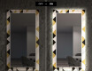 Dekoratyvinis veidrodis su LED apšvietimu valgomajam - geometric patterns #7