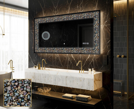 Apšviečiamas dekoratyvinis veidrodis LED - Natural Stones