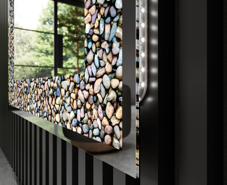 Apšviečiamas dekoratyvinis veidrodis LED - Natural Stones #3