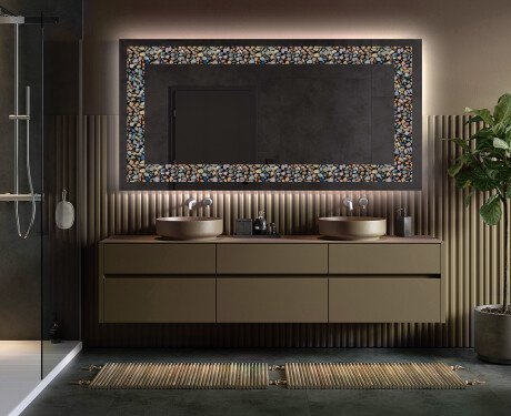 Apšviečiamas dekoratyvinis veidrodis LED - Natural Stones #5