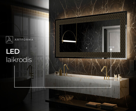 Apšviečiamas dekoratyvinis veidrodis LED - Nordic Charm #6