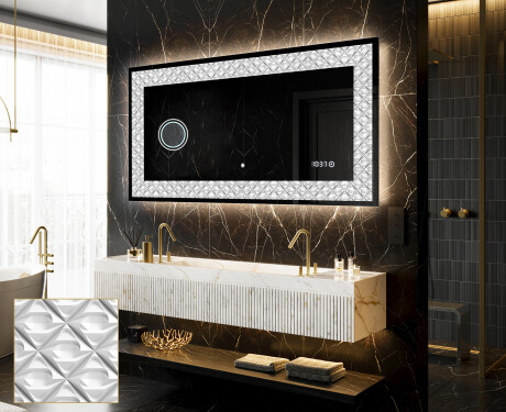 Apšviečiamas dekoratyvinis veidrodis LED - Marble Uplift