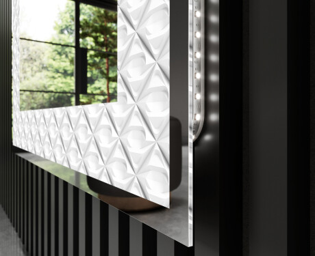 Apšviečiamas dekoratyvinis veidrodis LED - Marble Uplift #3