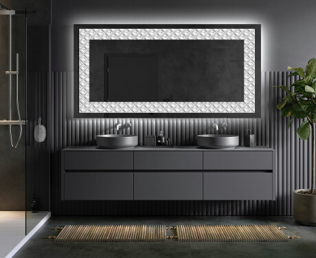 Apšviečiamas dekoratyvinis veidrodis LED - Marble Uplift #5