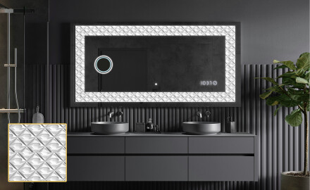 Apšviečiamas dekoratyvinis veidrodis LED - Marble Uplift