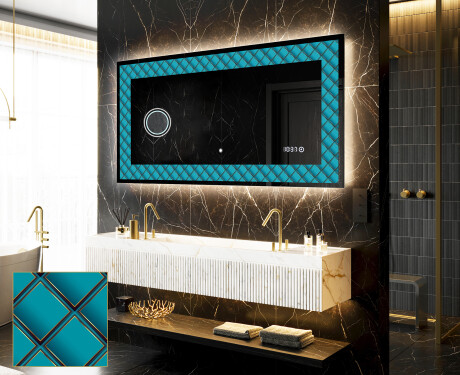 Apšviečiamas dekoratyvinis veidrodis LED - Blue Harmonies