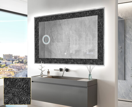 Apšviečiamas dekoratyvinis veidrodis LED - Dark Elegance