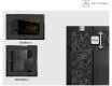 Apšviečiamas dekoratyvinis veidrodis LED - Dark Elegance #2