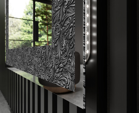 Apšviečiamas dekoratyvinis veidrodis LED - Dark Elegance #3
