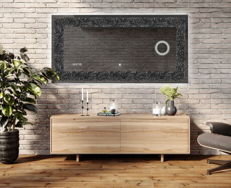 Apšviečiamas dekoratyvinis veidrodis LED - Dark Elegance #5