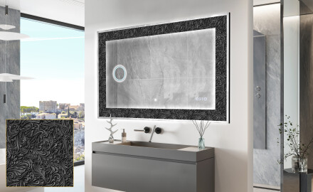 Apšviečiamas dekoratyvinis veidrodis LED - Dark Elegance