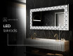 Apšviečiamas dekoratyvinis veidrodis LED - Pearlous Dance #8