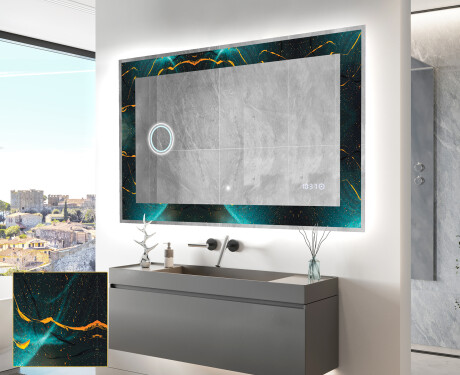 Apšviečiamas dekoratyvinis veidrodis LED - Spiraling vortex