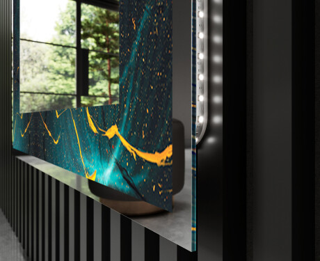 Apšviečiamas dekoratyvinis veidrodis LED - Spiraling vortex #3