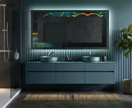 Apšviečiamas dekoratyvinis veidrodis LED - Spiraling vortex #5