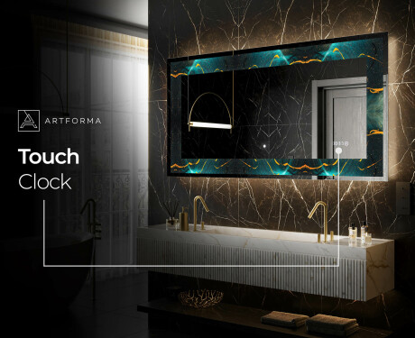 Apšviečiamas dekoratyvinis veidrodis LED - Spiraling vortex #8