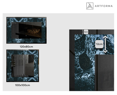 Apšviečiamas dekoratyvinis veidrodis LED - Oceanic Madness #2