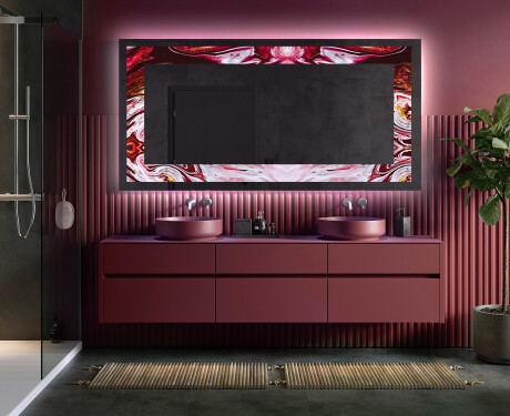 Apšviečiamas dekoratyvinis veidrodis LED - Ruby Rhythms #5