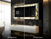 Apšviečiamas dekoratyvinis veidrodis LED - Golden Streaks